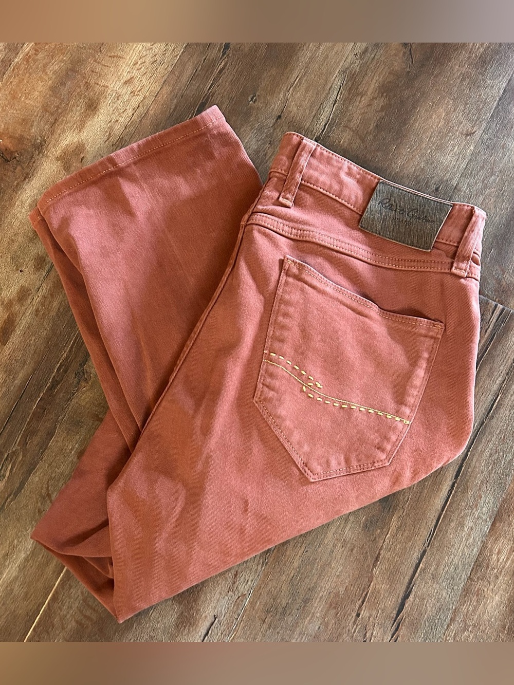 Robert Graham salmon straight leg jeans